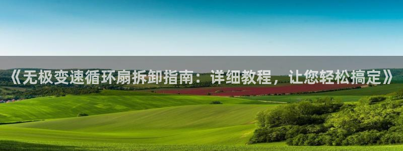 凯发平台风采：《无极变速循环扇拆卸指南：详细教程，让您轻松搞定》