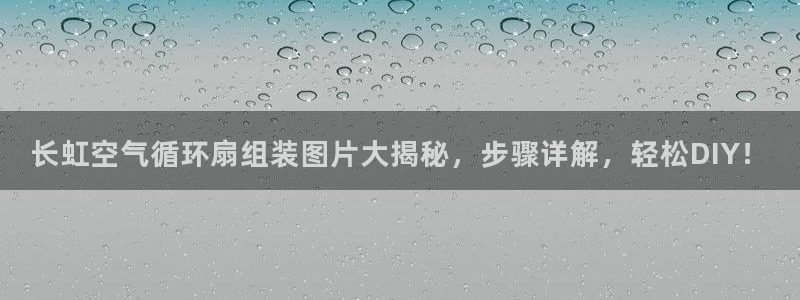 凯发网娱乐官网国际：长虹空气循环扇组装图片大揭秘，步骤详解，轻松DIY！