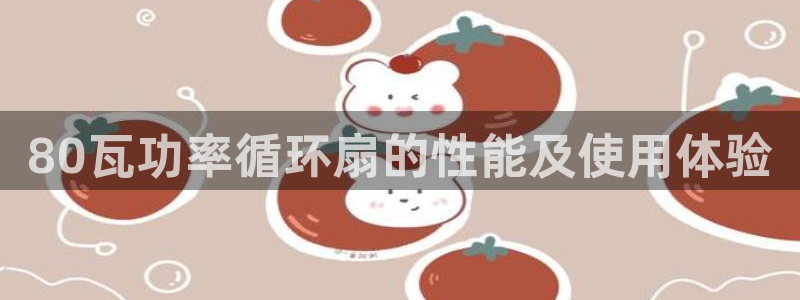 凯发k8娱乐品牌导航：80瓦功率循环扇的性能及使用体验