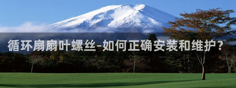 凯发k8国际真人版安全送38元：循环扇扇叶螺丝-如何正确安装和维护？