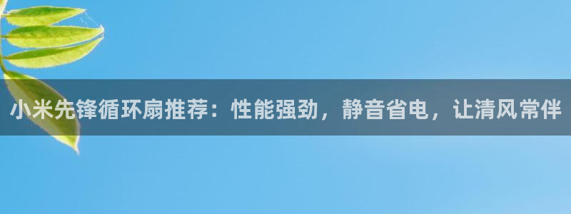 凯发首页登录：小米先锋循环扇推荐：性能强劲，静音省电，让清风常伴