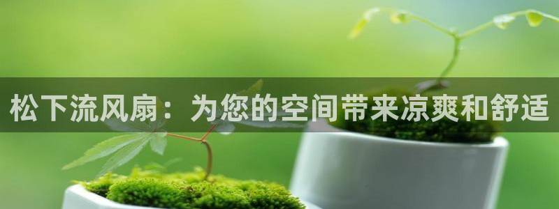 凯发k8网站是多少：松下流风扇：为您的空间带来凉爽和舒适
