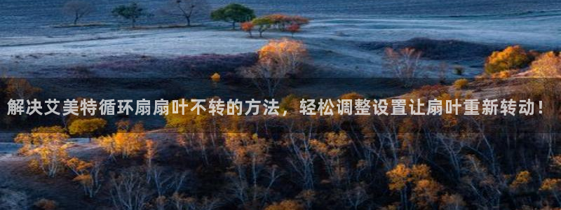凯发k8娱乐官网旗舰厅：解决艾美特循环扇扇叶不转的方法，轻松调整设置让扇叶重新转动！