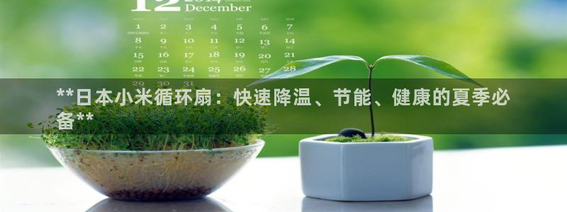 凯发官网网址多少：**日本小米循环扇：快速降温、节能、健康的夏季必
备**