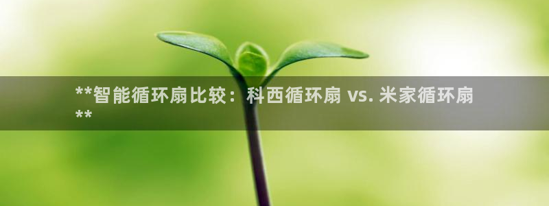 凯发k8娱乐欢迎您：**智能循环扇比较：科西循环扇 vs. 米家循环扇
**