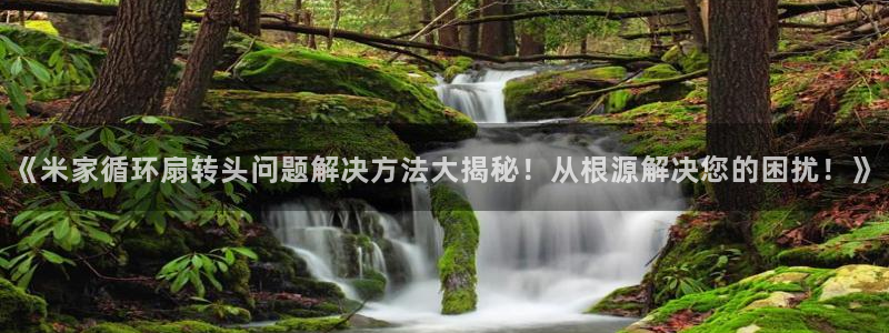 凯发k8国际不能提款了吗：《米家循环扇转头问题解决方法大揭秘！从根源解决您的困扰！》