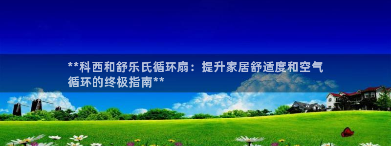 l凯发国际官网：**科西和舒乐氏循环扇：提升家居舒适度和空气
循环的终极指南**