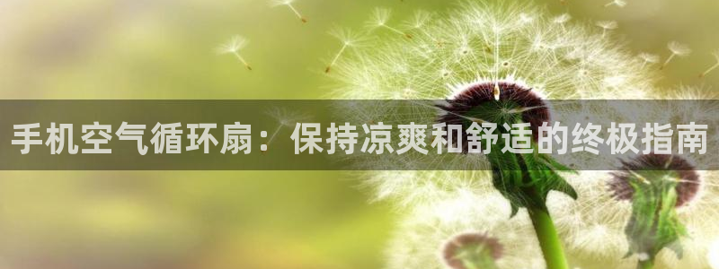 凯发娱乐k8下载：手机空气循环扇：保持凉爽和舒适的终极指南