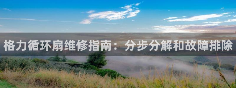 凯发app平台：格力循环扇维修指南：分步分解和故障排除